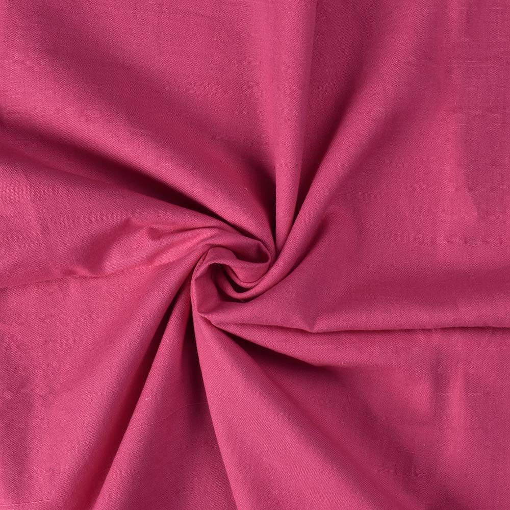 PLAIN PINK PURE COTTON  120 GSM HAND WOVEN FABRIC