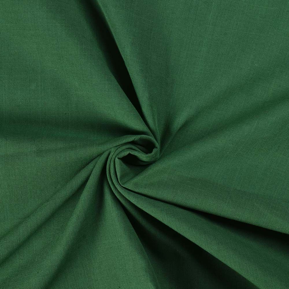 PLAIN GREEN COTTON  120 GSM HAND WOVEN FABRIC
