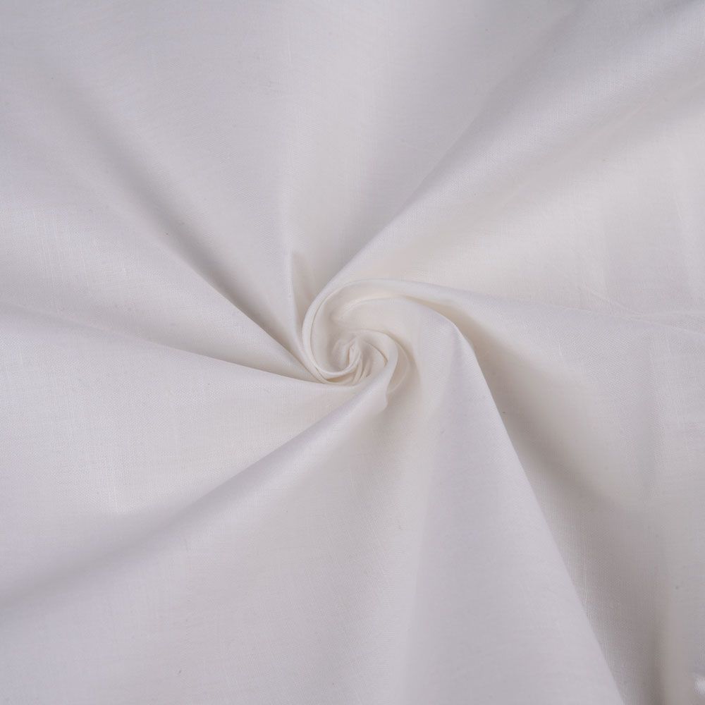 WHITE COTTON  120 GSM HAND WOVEN FABRIC