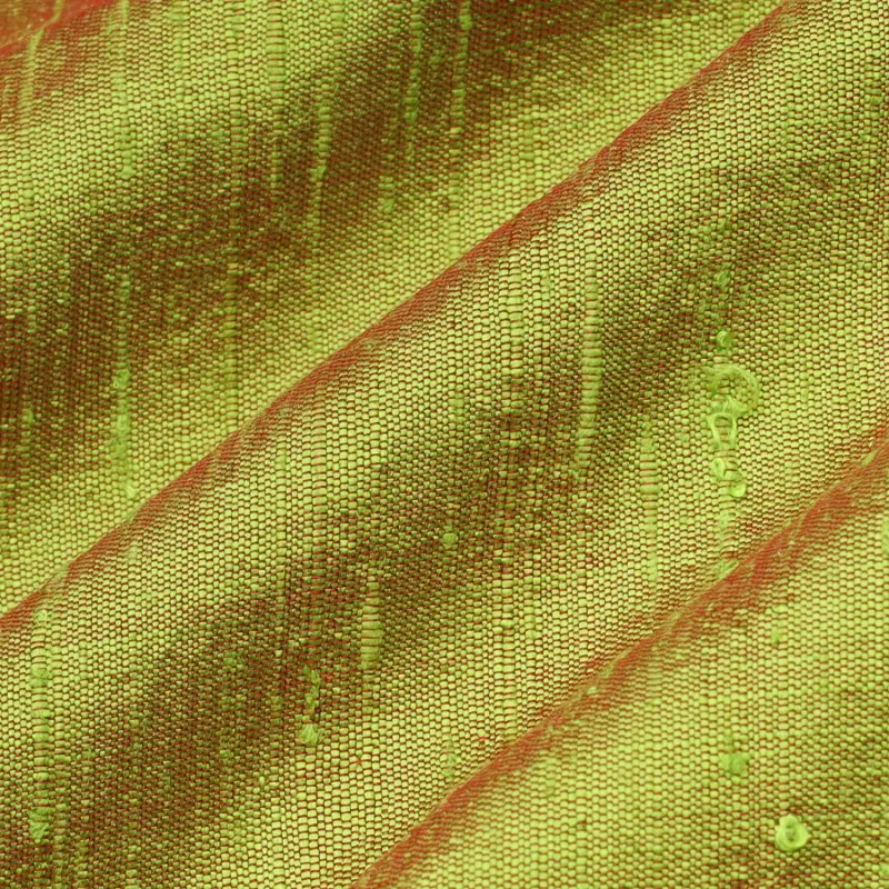 Venom Green Color Plain | Silk Dupioni Fabric | Raw Silk | ORGANIC FABRIC Venom Green Color Plain | Silk Dupioni Fabric | Raw Silk | ORGANIC FABRIC