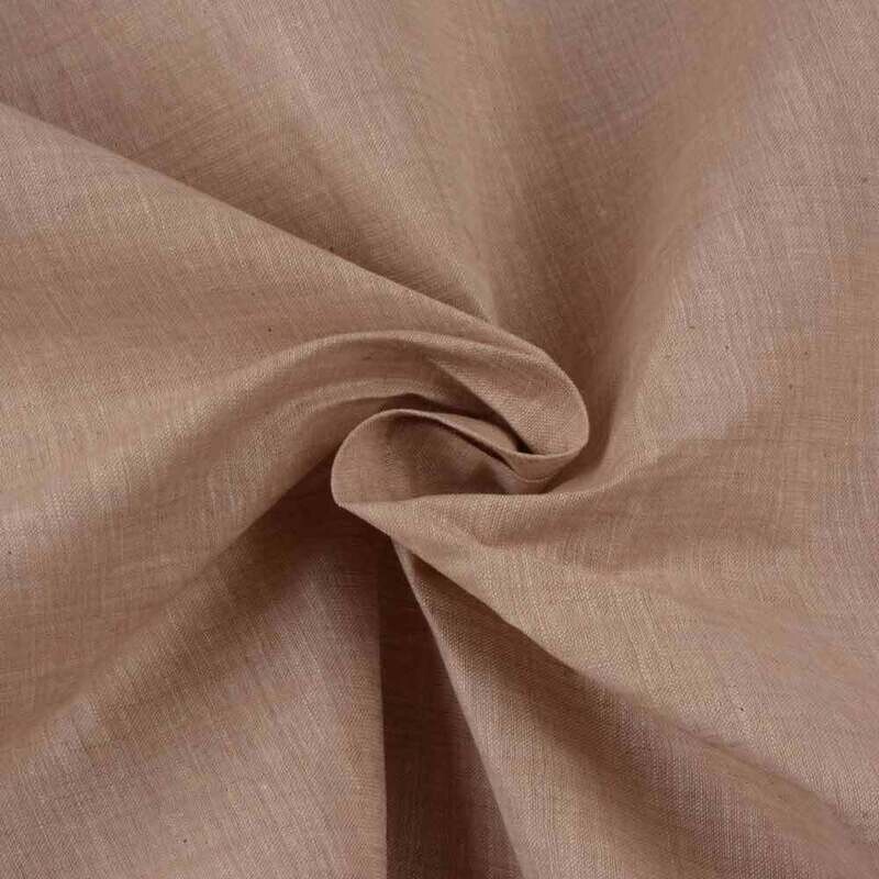 CHAMBRAY BROWN COTTON FABRIC CHAMBRAY BROWN COTTON FABRIC