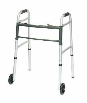 ProBasics Bariatric Two-Button Folding Walker with Wheels