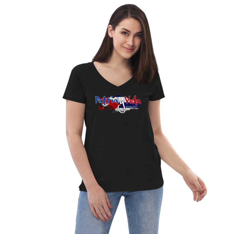 Women’s recycled v-neck t-shirt