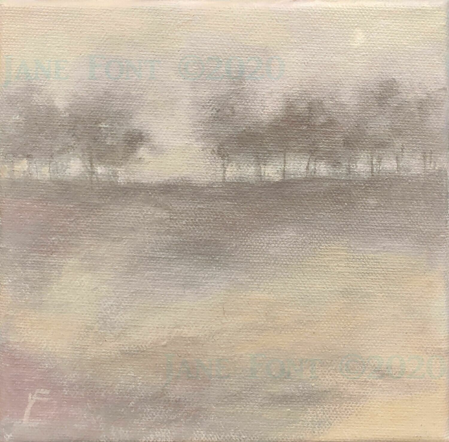 Early Song 2 - Original Acrylic Landscape by Jane Font Early Song 2 - Original Acrylic Landscape by Jane Font
