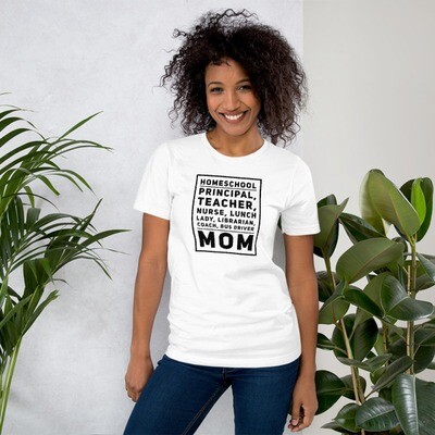 Mom Short-Sleeve Unisex T-Shirt (Black Design)