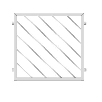 Fenstergitter Diagonalstab 2 V2A Fenstergitter Diagonalstab 2 V2A