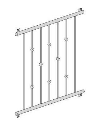 Fenstergitter Kugelreihe 2 V2A Fenstergitter Kugelreihe 2 V2A