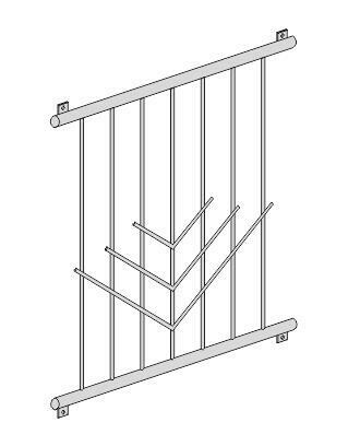Fenstergitter  "V-Stab 2" V2A Edelstahl