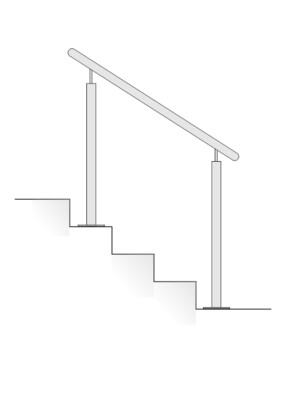 V2A Treppenhandlauf Stift-1 V2A Treppenhandlauf Stift-1