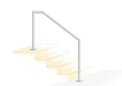 Treppenhandlauf "Kompakt-1" V2A Edelstahl