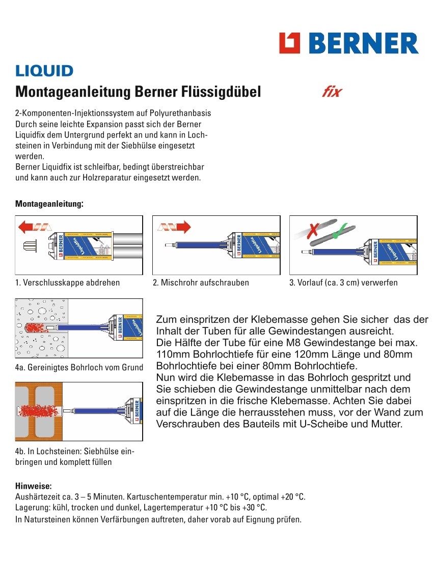 Montageset V2A Kleben - Fenstergitter in der Laibung