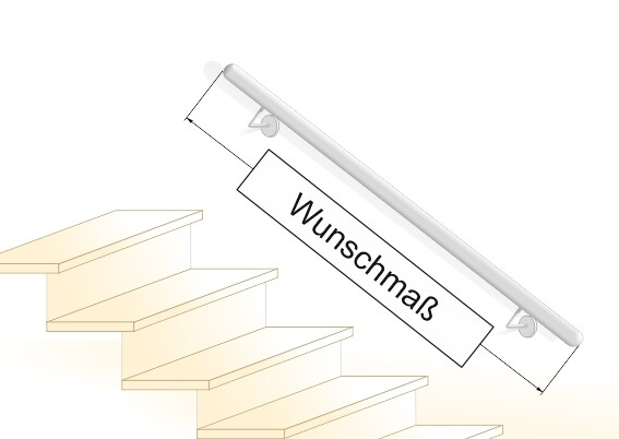 "Handlauf Edelstahl" gerade Wunschmaß