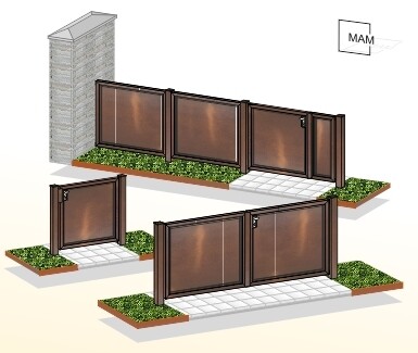 Corten-Optik Tore Türen Zäune