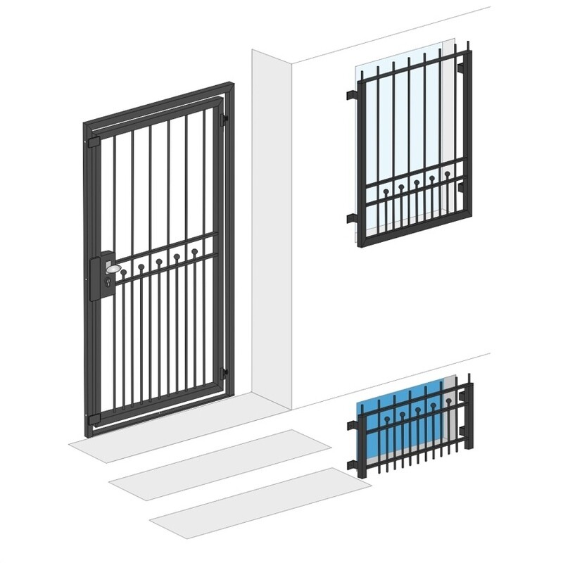 Gittertüren &amp; Fenstergitter