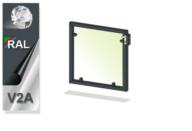 Gartentür "Glas Transparent" 1-flüglig farbbeschichtet