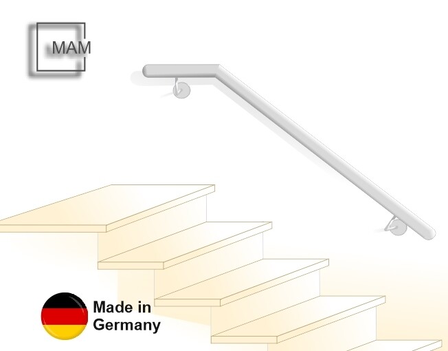 "Handlauf Edelstahl" oben abgewinkelt "Handlauf Edelstahl" oben abgewinkelt