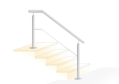 Treppen Geländer Querstab  (0235)