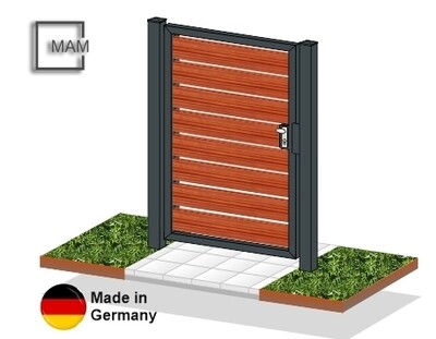 Gartentür "Sichtschutz" 1-flüglig Holz farbbeschichtet Gartentür "Sichtschutz" 1-flüglig Holz farbbeschichtet