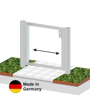 Gartentür "Eigene Füllung waagerecht" Edelstahl V2A Gartentür "Eigene Füllung waagerecht" Edelstahl V2A