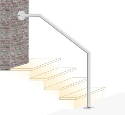 Handlauf Edelstahl "3 Wand-Treppe" Handlauf Edelstahl "3 Wand-Treppe"