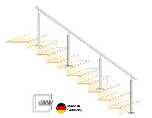 Handlauf "Stift-1 lang" Edelstahl gerade Handlauf "Stift-1 lang" Edelstahl gerade