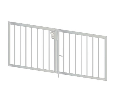 Gartentor "Vertikalstab" Edelstahl V2A
