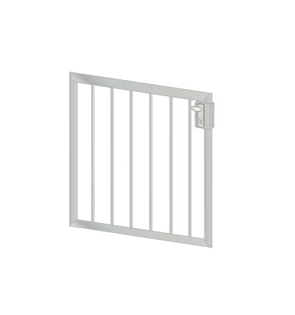 Gartentür "Vertikalstab"  Edelstahl V2A