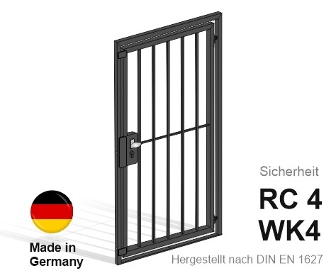 Gittertüren Vertikalstab  WK4  02502040