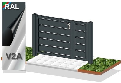 Gartentür Sichtschutz  2-flüglig 023.156