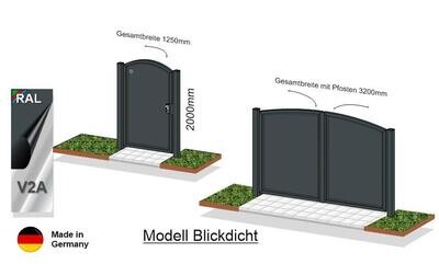 Gartentor Modell Blickdicht oder Flatt  0272.1