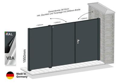 Gartentoranlage "Flatt"  mit Montage 023.196.1