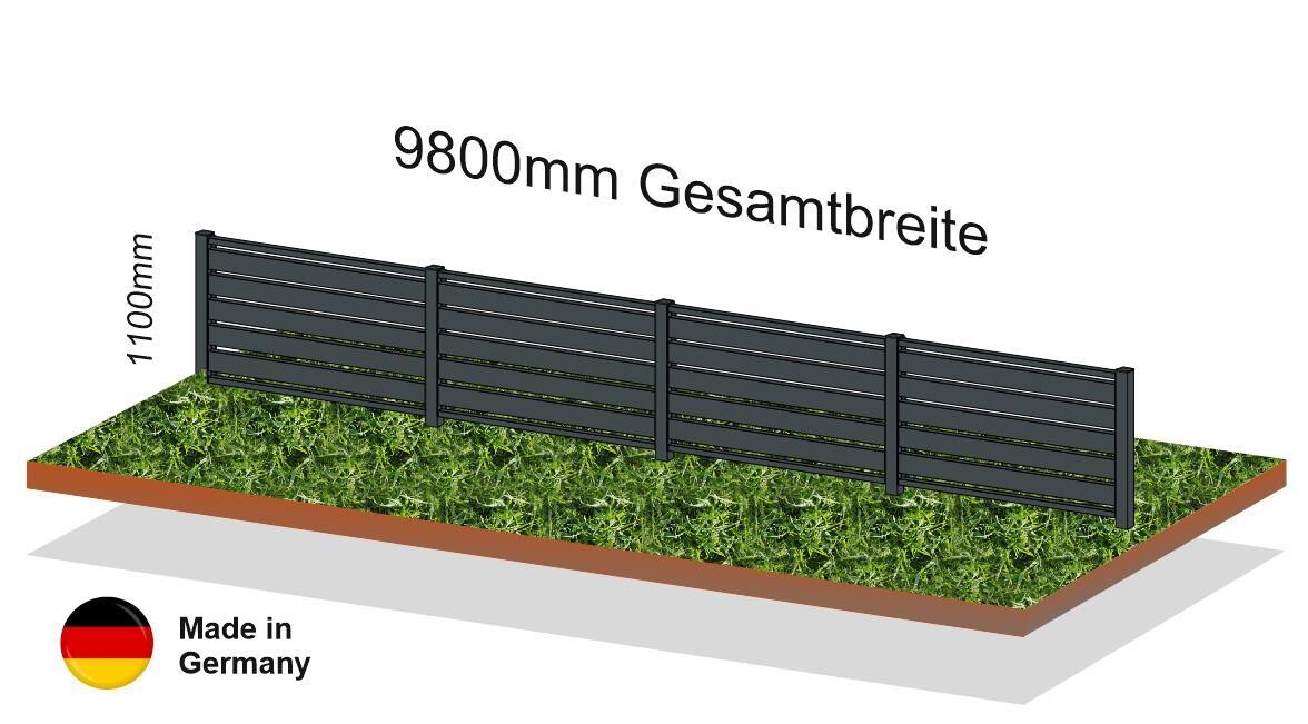 Zaunanlage als Modell Sichtschutz  023.204