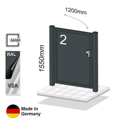 Gartentür Laser Hausnummer  023263