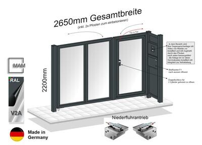 Gartentor Modell Blickdicht mit Vollsichtschutz 023.262