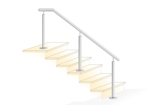 Treppengeländer Modell Stift-2 lang  023286