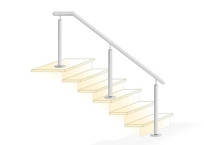 Treppengeländer Modell Stift-2 lang  023286