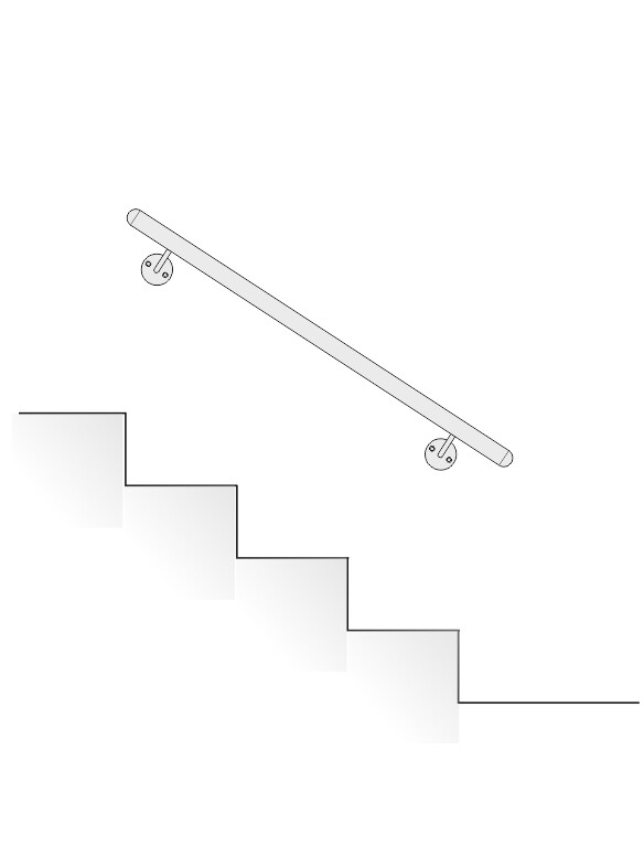 Edelstahl Handläufe 024303