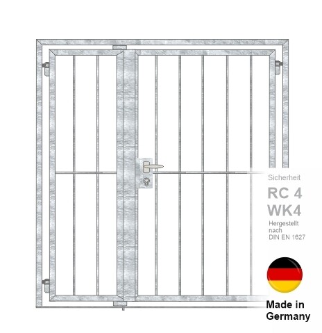 Gittertür Vertikalstab  2-flüglig  024335