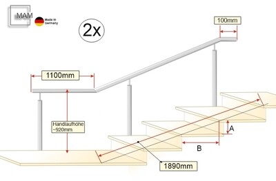 Treppen Geländer Stift lang 024312