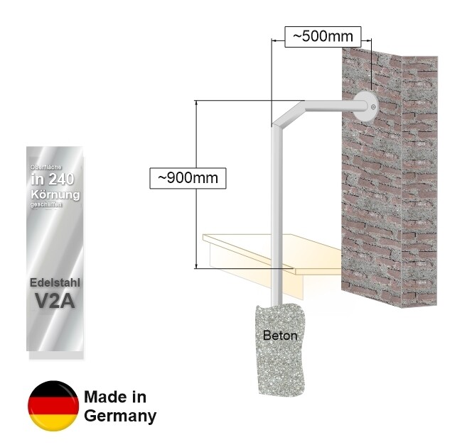Treppen Geländer Modell 3 WT  024319