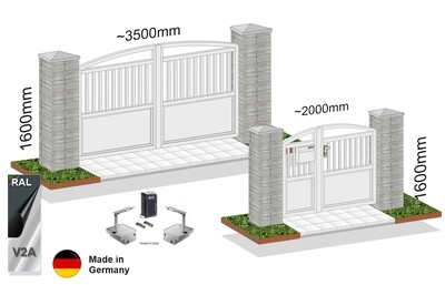 Gartentor &amp; Türanlage Blickdicht Stab-1  OB  023327