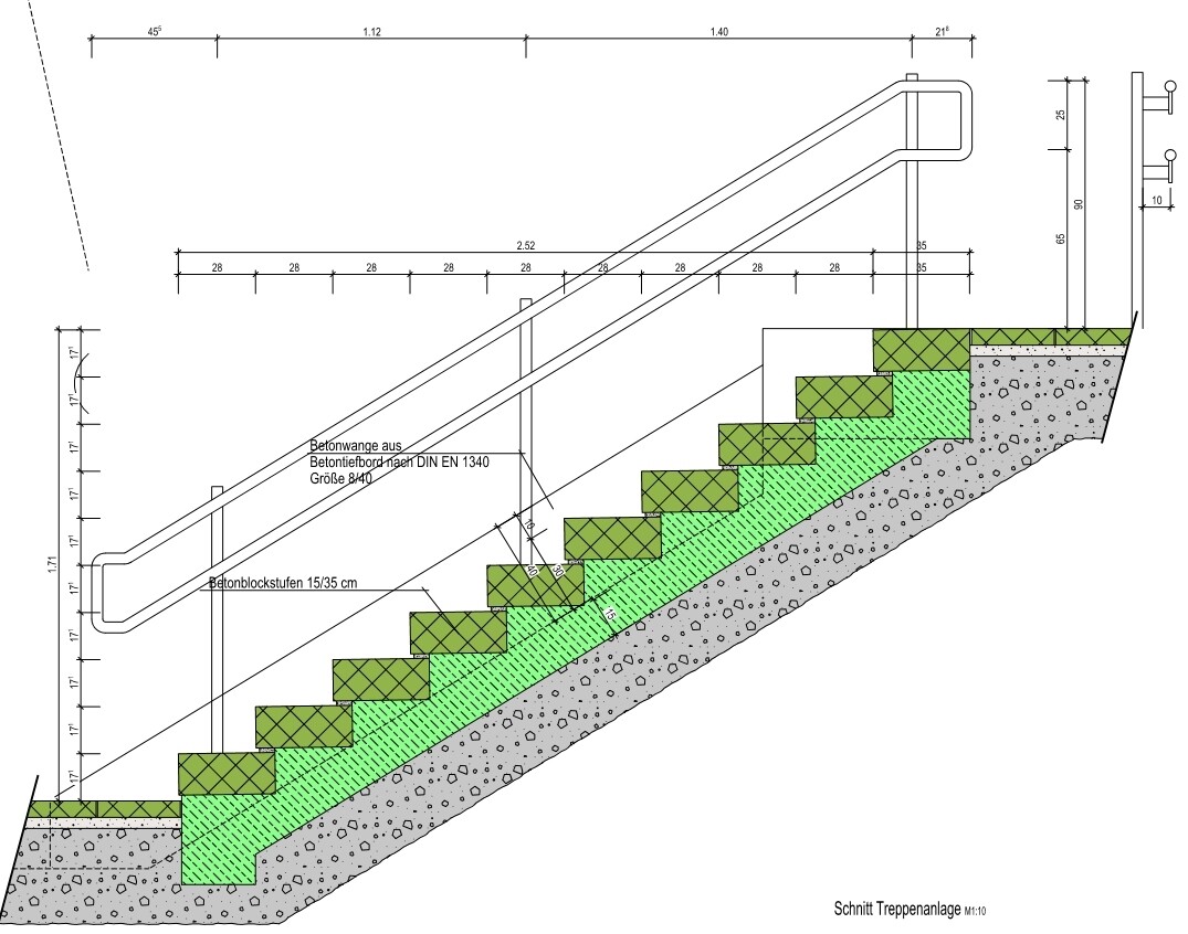 Treppen Geländer Stift lang 024337