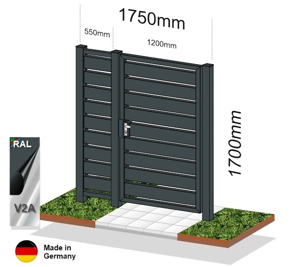 Gartentür Sichtschutz 024332