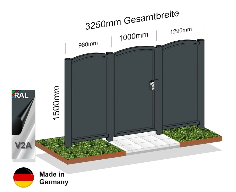 Gartentor Modell Blickdicht  024331.2