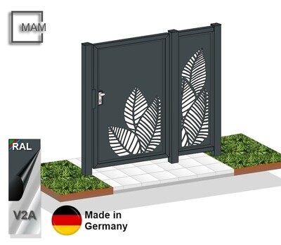 Türanlage "Laser Blätter" 1-flüglig  024347