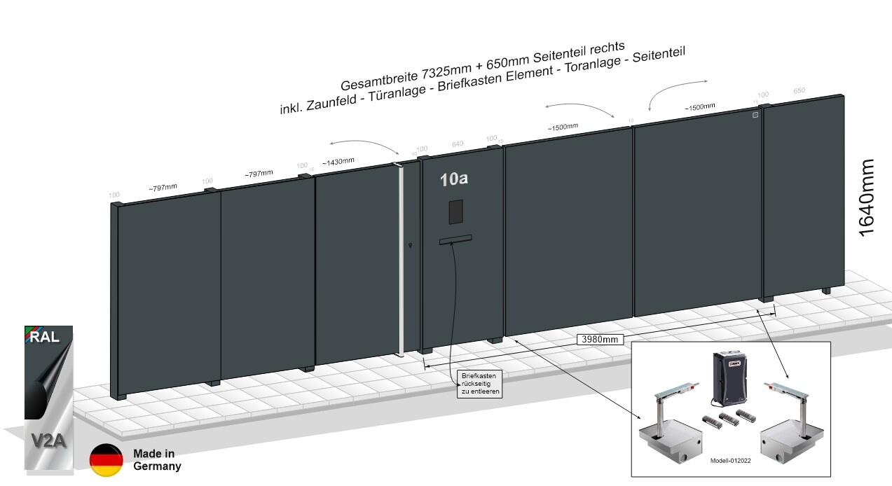 Gesamt-Tor und Türanlage "Flatt"  023351