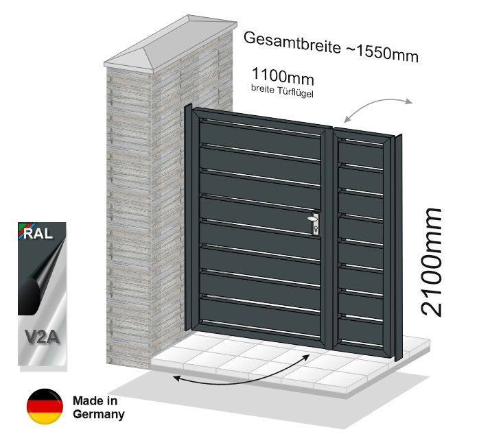 Gartentür Sichtschutz 024361