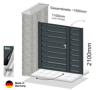 Gartentür Sichtschutz 024361