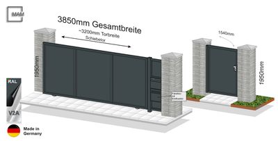Gartentor und Tür Modell Blickdicht  024369