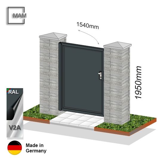 Gartentür Modell Blickdicht  024369.2